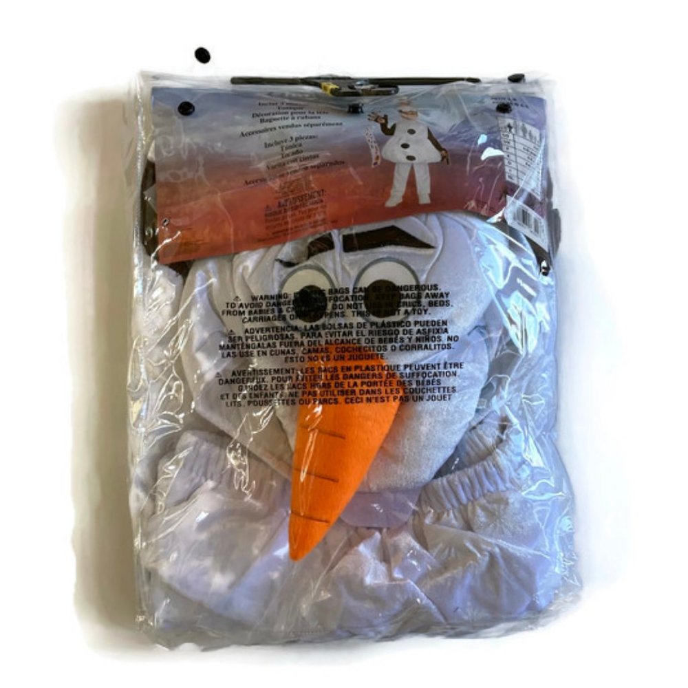 Disney Frozen II Olaf snowman Halloween costume toddler size 3-4 new in package - Picture 5 of 8